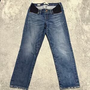 Madewell Women's Straight Leg Maternity Jeans - Blue